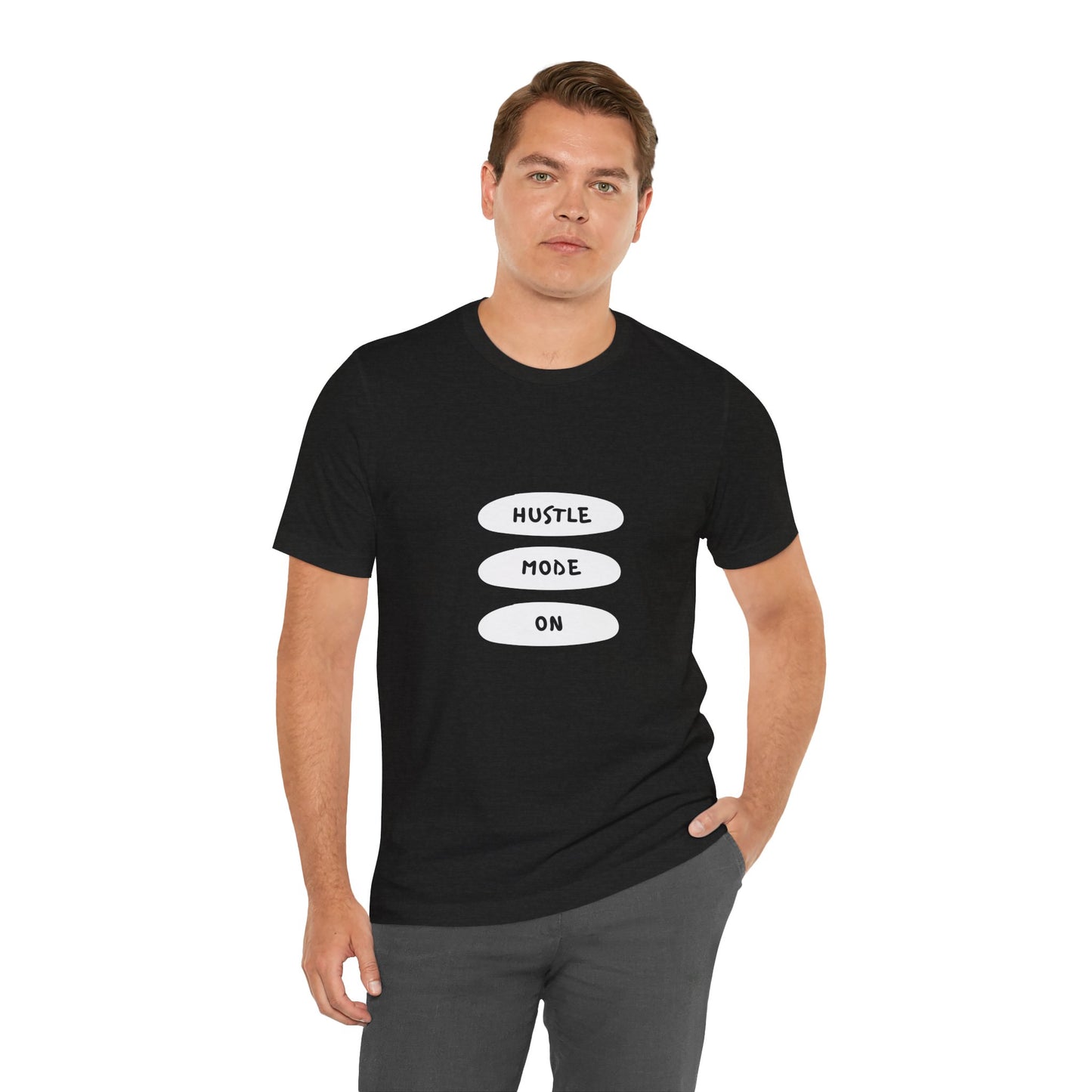 Hustle Mode On T-Shirt, Motivational Tee for Entrepreneurs, Casual Wear, Gifts for Him/Her, Fitness Enthusiasts